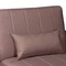 Baxton Studio Lanoma Contemporary Clay Fabric Upholstered Convertible Sofa Bed 245-13752-ZORO - alternate 7